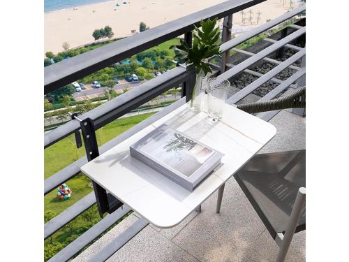 Balkonhangtafel - Klaptafel Balkon - Kleine Ruimtes - In hoogte