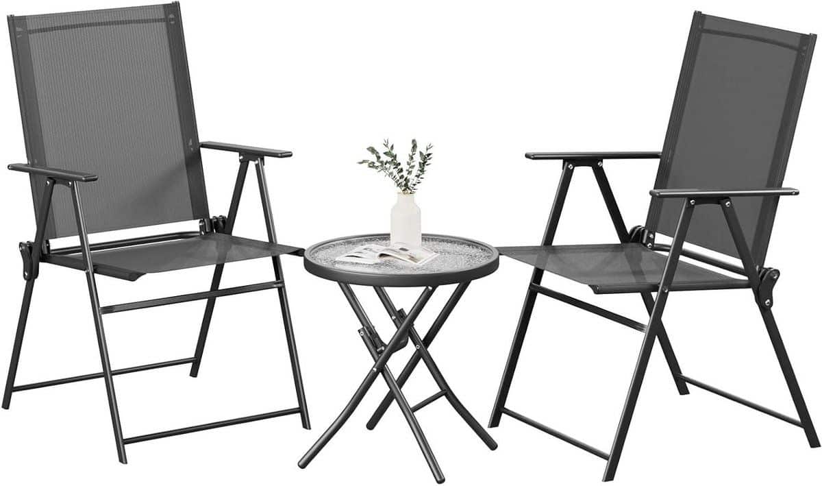 balkonmeubelset 3 delig bistroset klapsets kleine ruimtes gebruiken