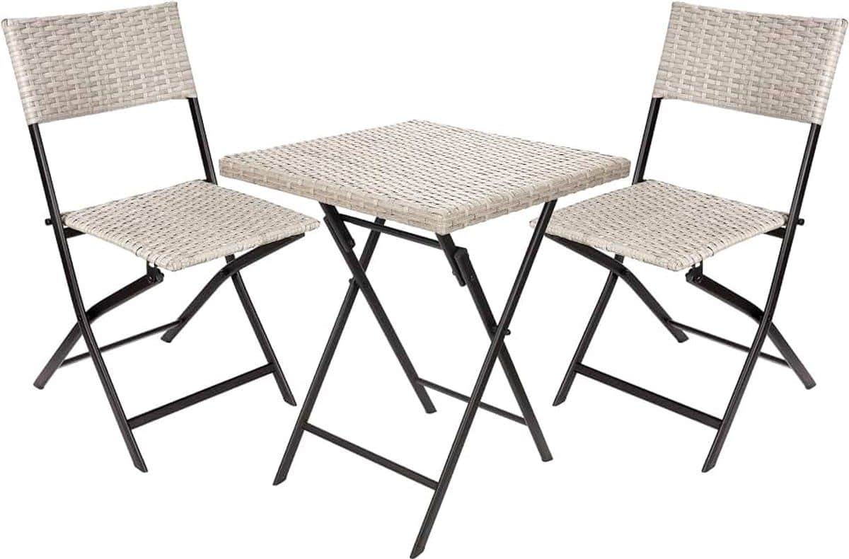 balkonset lugano met tafel en 2 stoelen, weerbestendig