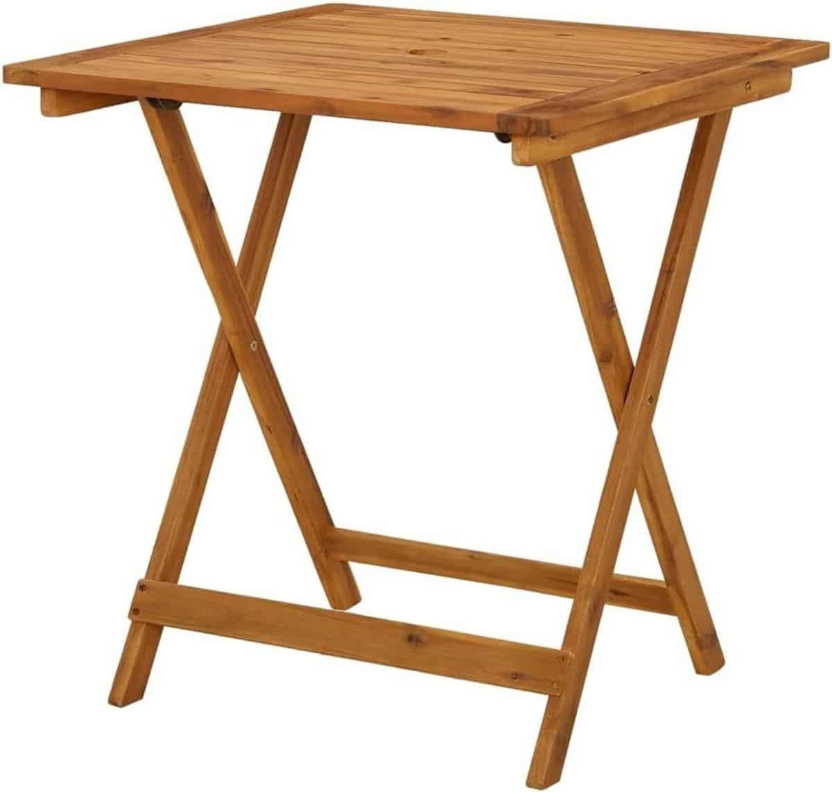balkontafel terrastafel klaptafel buiten eten massief acaciahout