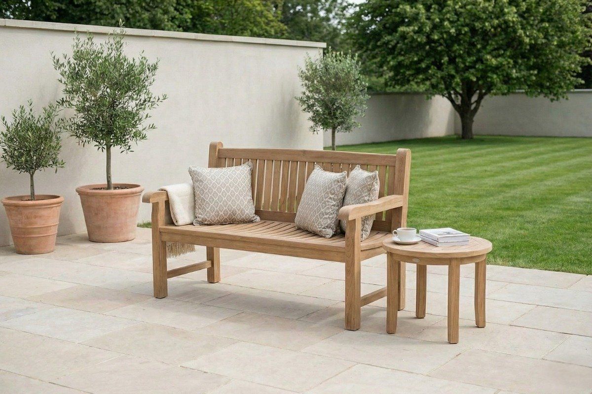 balmoral teak tuinbank 150 cm luxe 3 zits parkbank