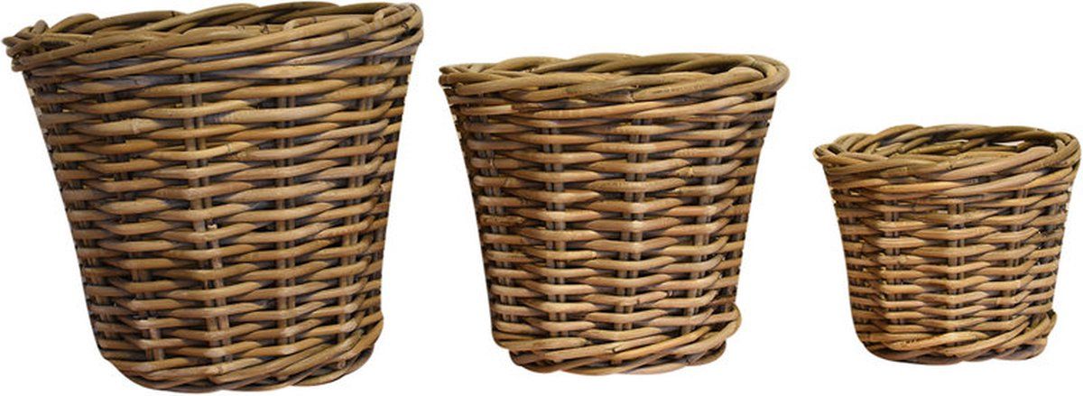 bao mandenset 18x18xh15 cm, 24x24xh20 cm en 29x29xh25 cm