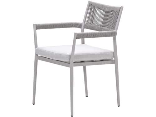 Barcelona dining fauteuil - taupe - rope grey sand