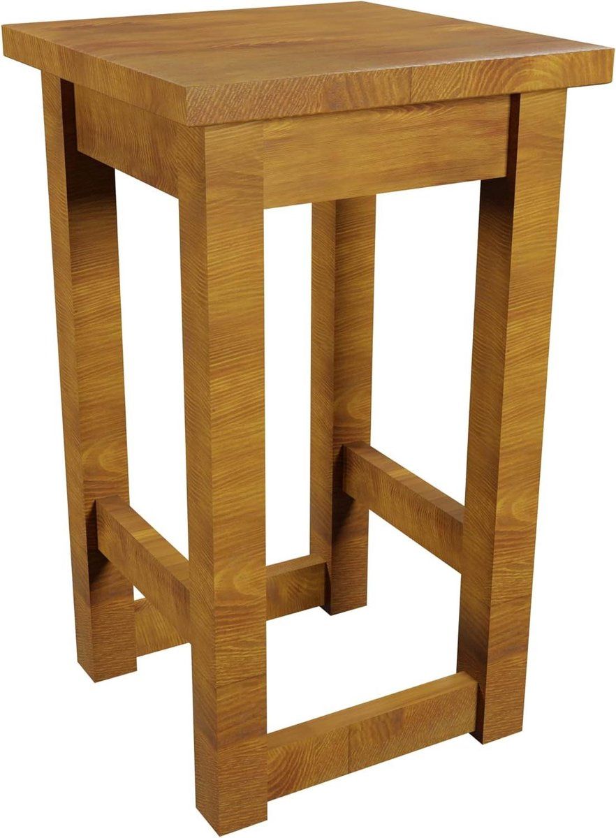 barkruk massief hout hoge kruk aanrecht gebruik