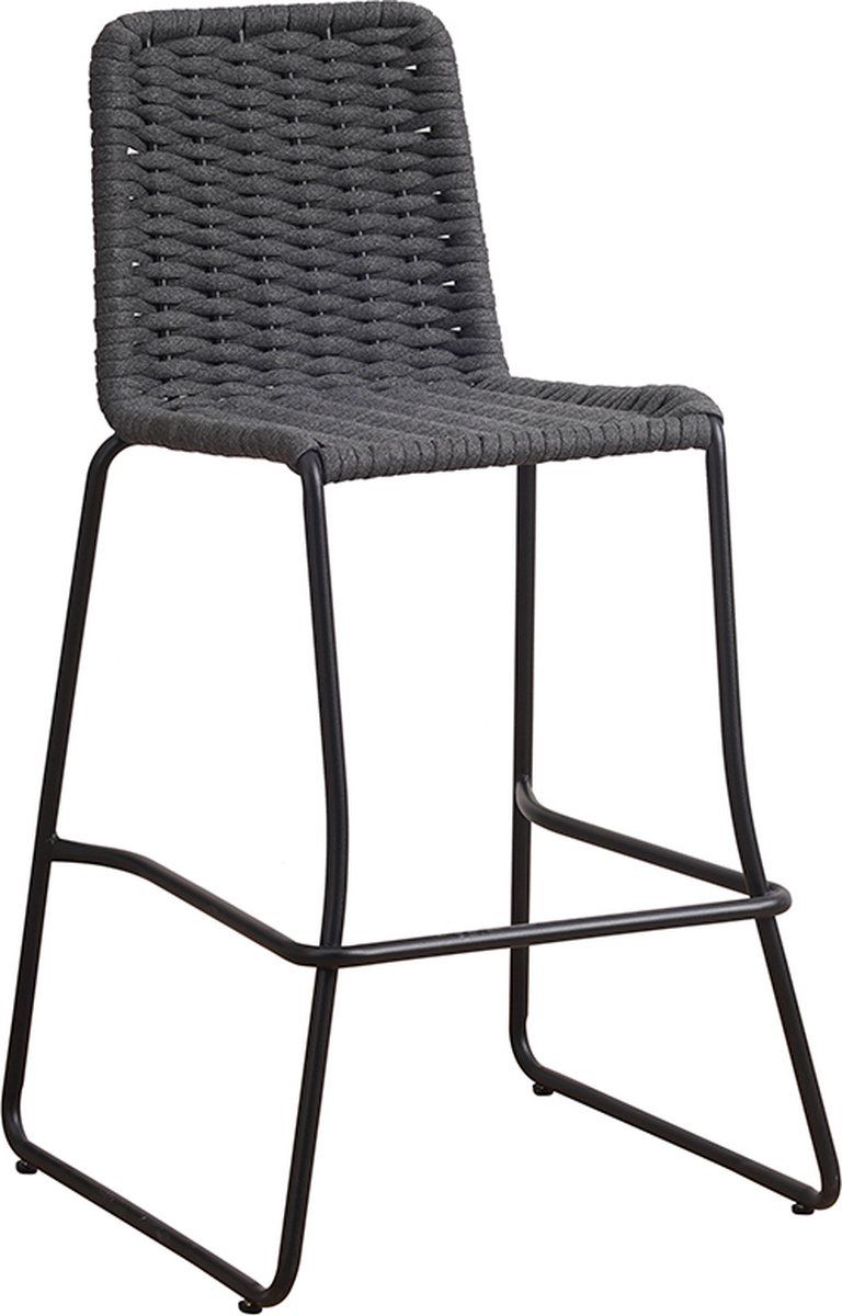 barkruk rotan antraciet/zwart barstoelen buiten of keuken