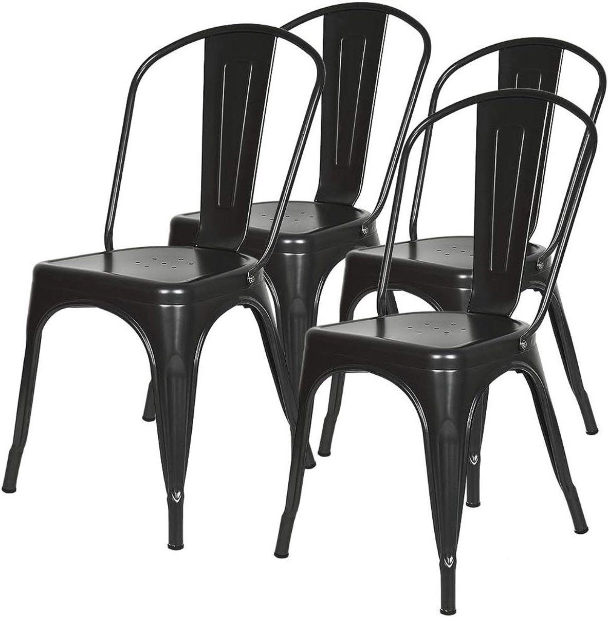 barkrukken 4 stuks industriële stoelen ruimte besparen