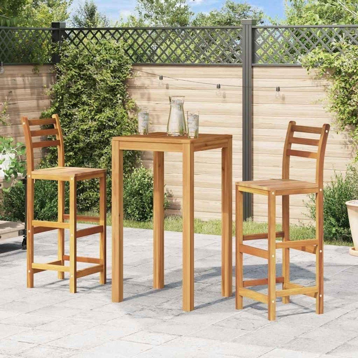 barkrukken acaciahout houten barstoelen keuken zitten met