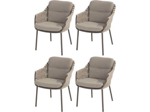 Barolo New York stoel bank dining loungeset 6 delig verstelbaar