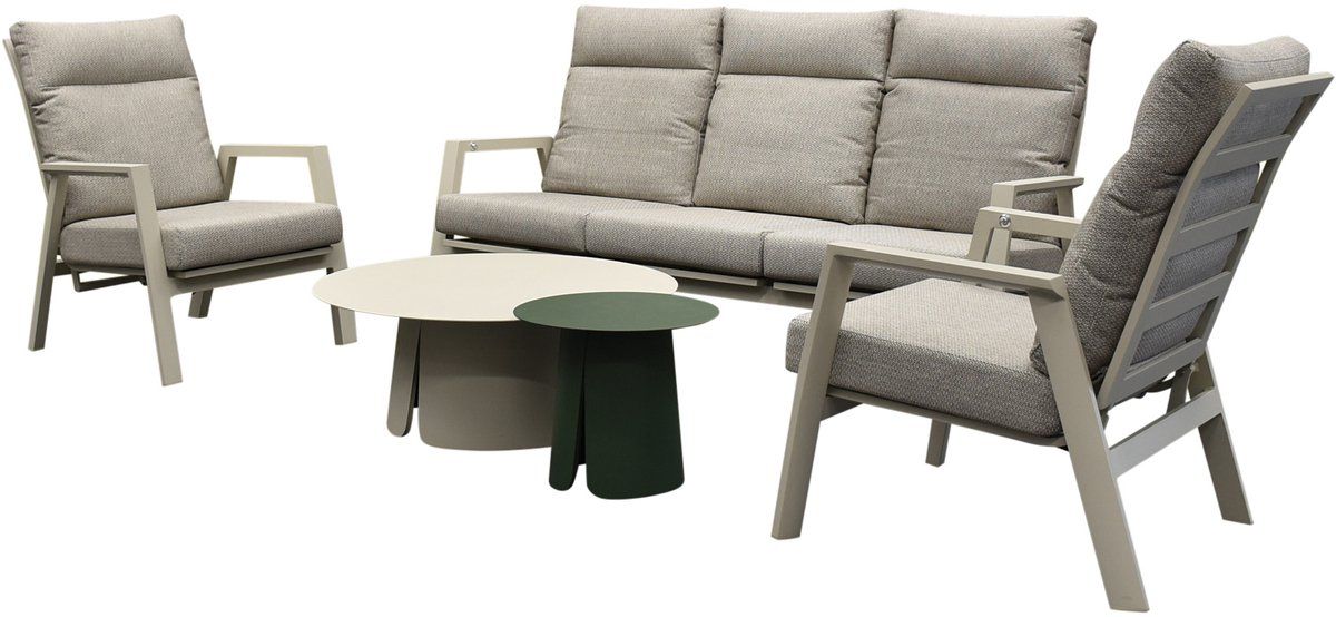barolo stoel bank loungeset 5 delig verstelbaar latte
