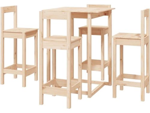 Barset 5-delig - Bartafel met krukken - Gezellig samenzijn
