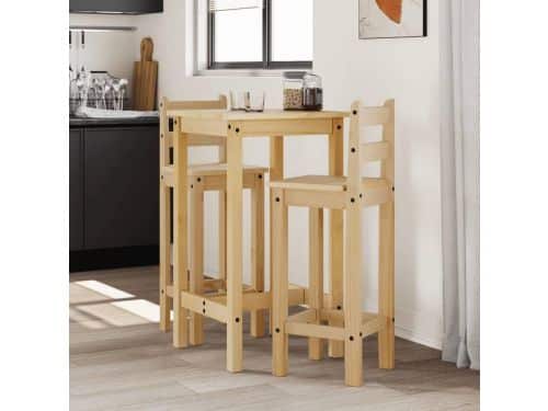 Barset Hout - Tuinmeubelen Set - Buiten Dineren - Massief
