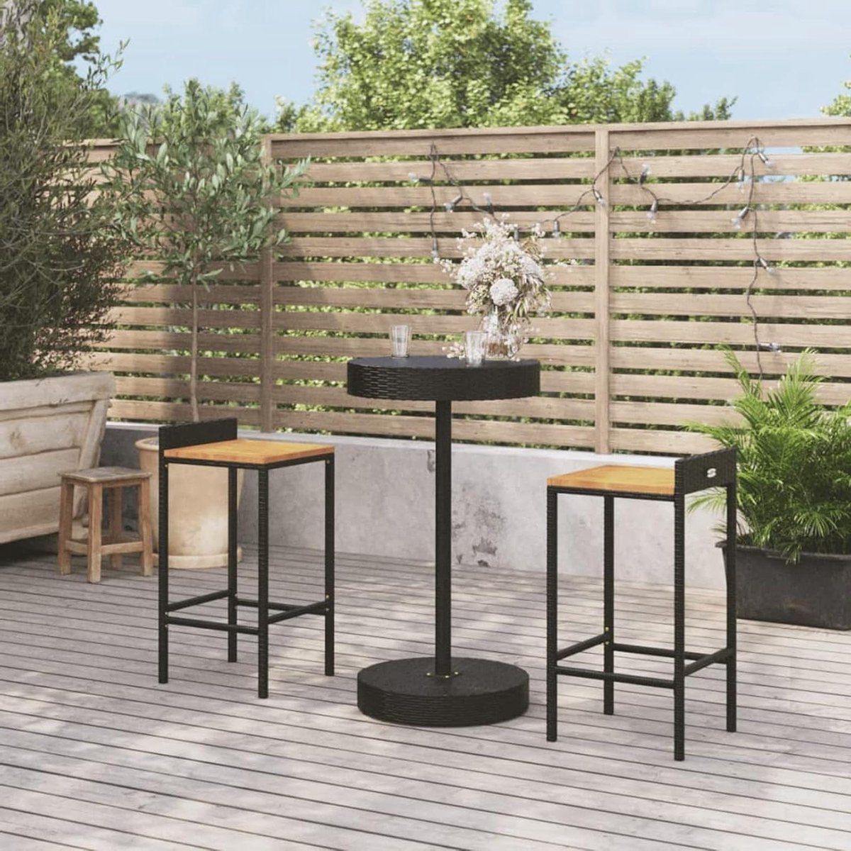 barset tuinmeubelen buitenbar set buiten ontspannen polyrotan