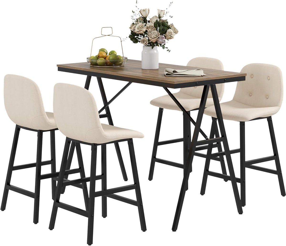 bartafel met krukken eetgroep bistroset gezellig eten