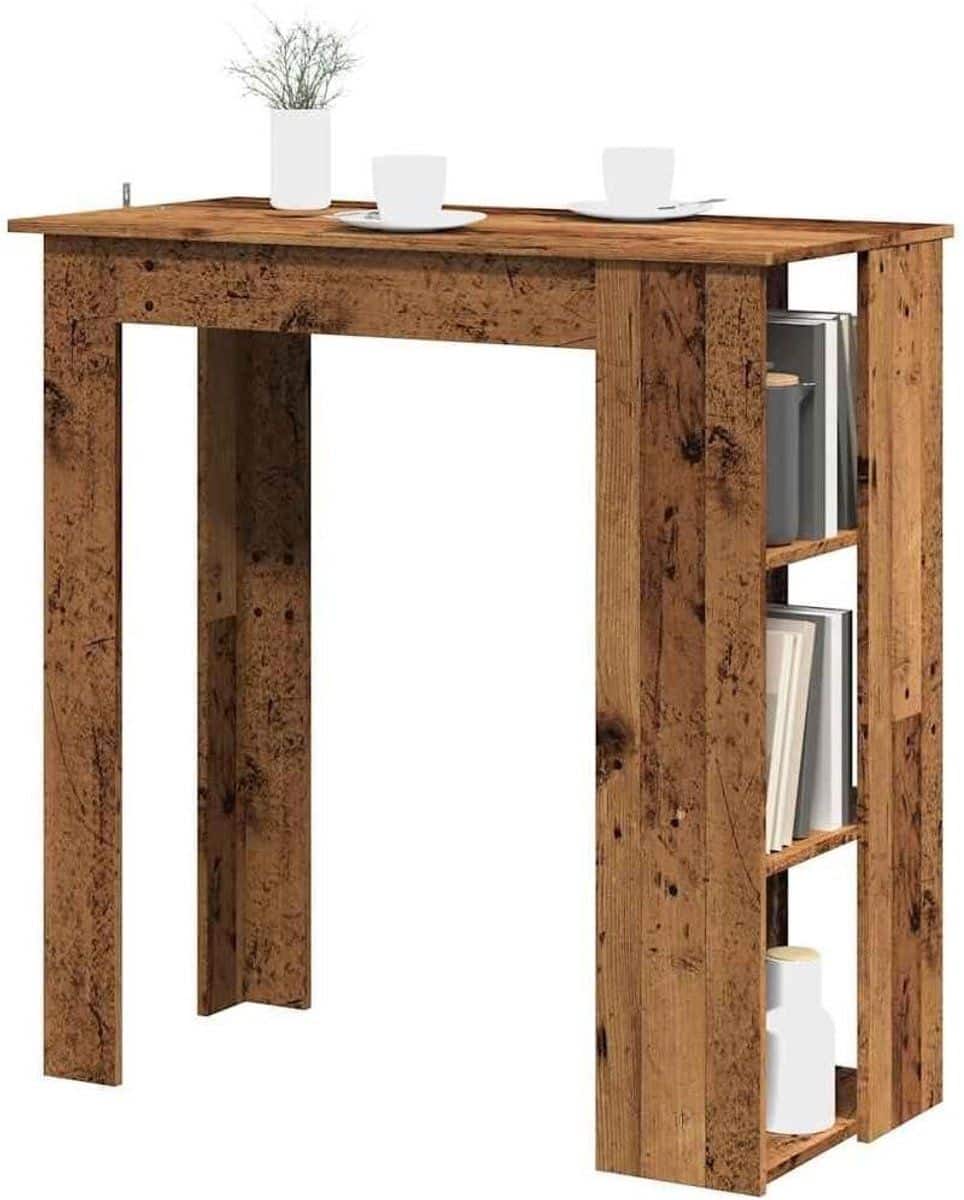 bartafel met plank statafel met opbergruimte gezellig borrelen