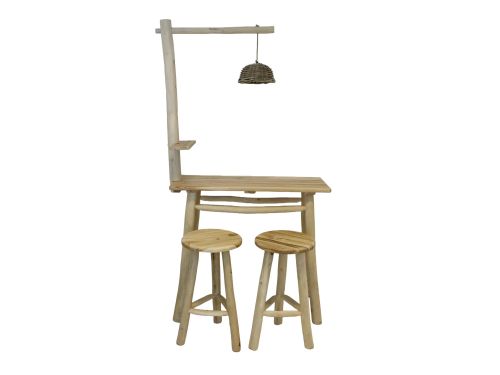 Bartafel teak 100x40x90cm