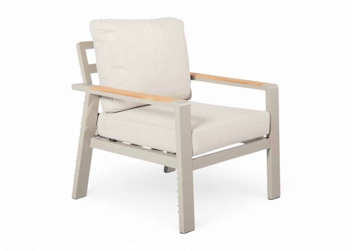 belito birmingham aluminium lounge tuinstoel taupe