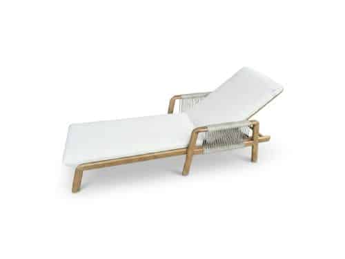 Bellagio ligbed | aluminium + touw | beige | 202cm