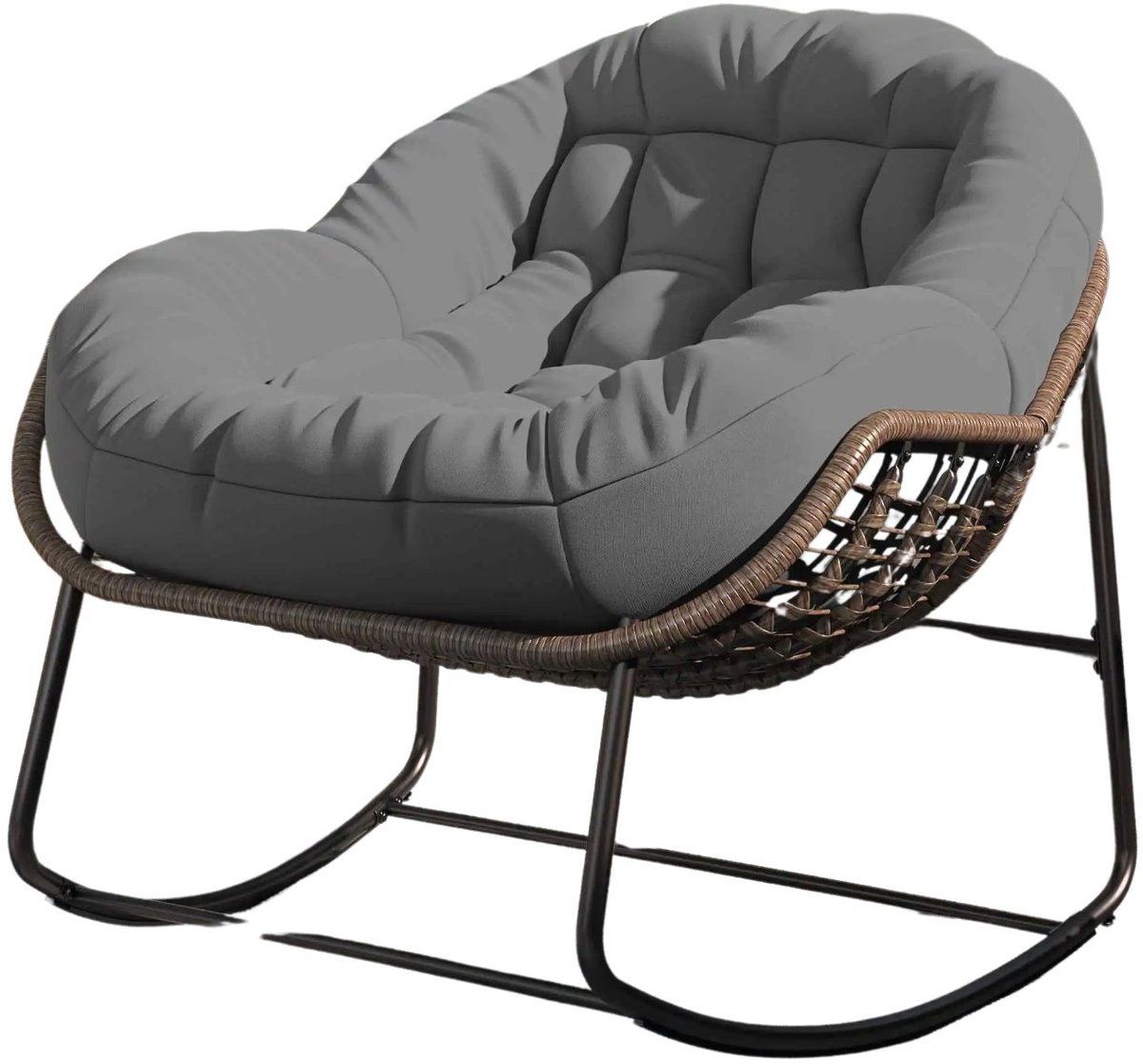 betaalbare goederen® loungestoel grijs loungestoel buiten lounge