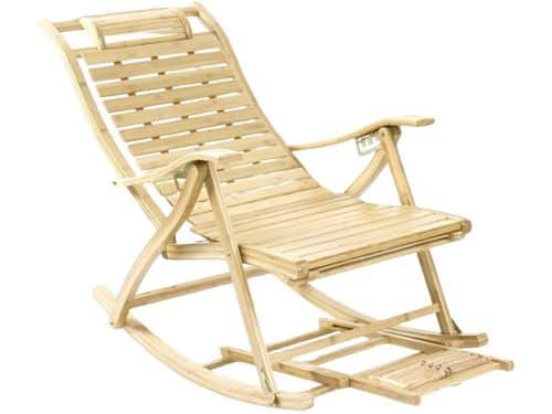 Betaalbare Goederen® Tuinstoel - bamboe - tuinstoelen - tuinstoelen stapelbaar