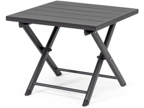 Bijzettafel Aluminium - Klaptafel Tuin - Buiten Zitten - Inklapbaar