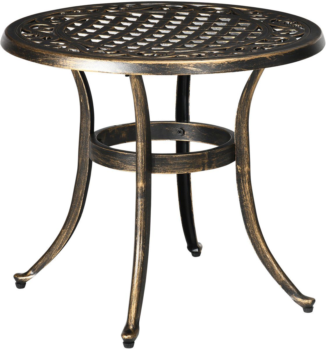 bijzettafel tuin weerbestendige tuintafel met gegoten aluminium frame