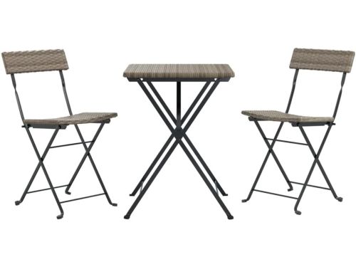 Bistroset 3-delig - Tuintafel stoelen - Buiten dineren - Inklapbaar
