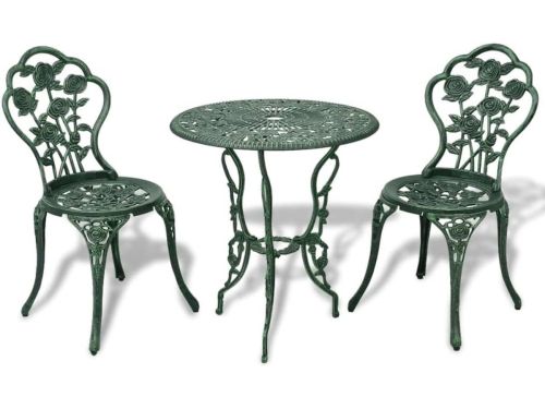 Bistroset 3-delig van Gietaluminium - Luxe Tuinmeubel Set voor Balkon