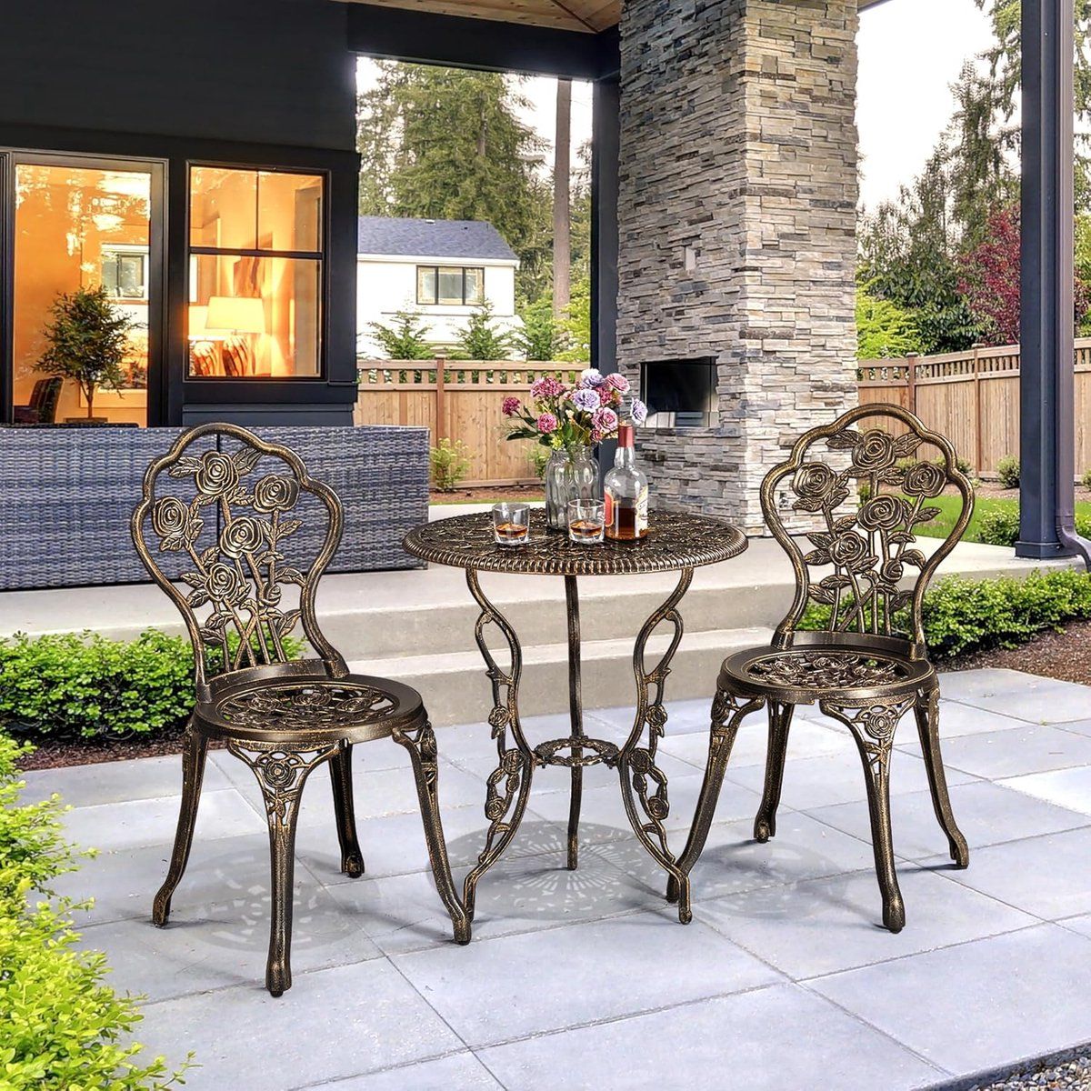 bistroset antiek 3 delig 60 x novihome