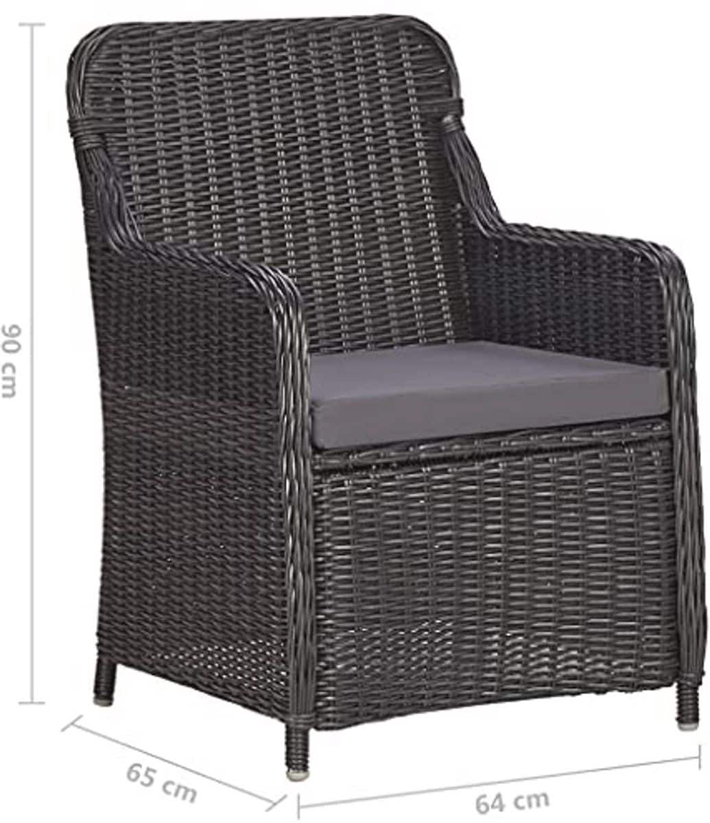 bistroset met kussens 3 delig tuinmeubelset voor balkon en terras