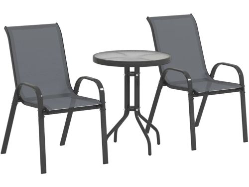 Bistroset - Tuinmeubel 3-delig - Tuinset - Tuinmeubelset met 2