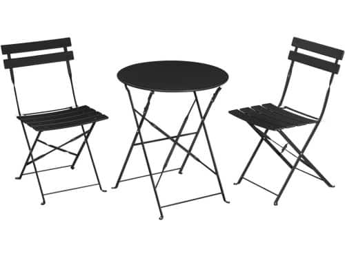 Bistrotafel met stoelen - Balkonset 3-delig - Buiten Zitten