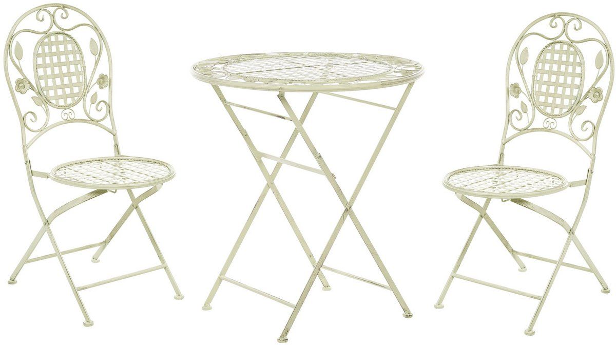 bivio bistroset voor 2 lichtgroen ijzer