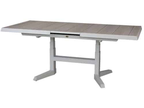 Blue Valley uitschuifbare & verstelbare dining tafel mist grey L