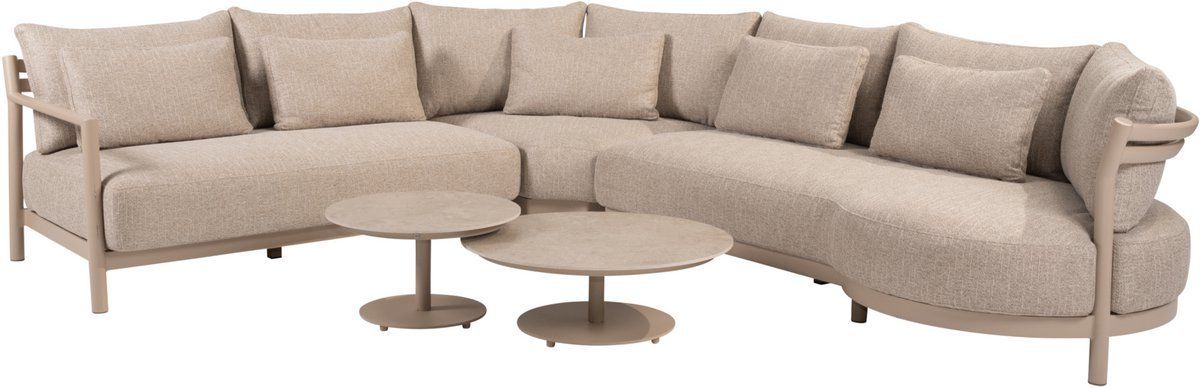 boaz mykonos modulaire hoek loungeset 5 delig keramiek latte 4