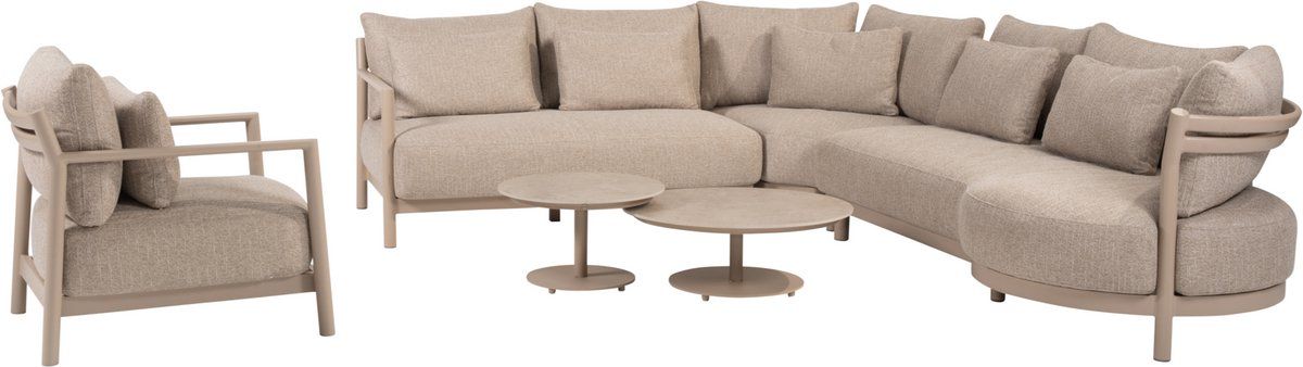 boaz mykonos modulaire hoek loungeset 6 delig keramiek latte 4