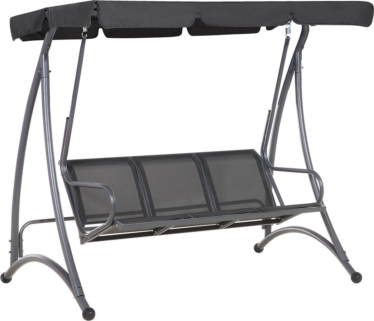 bogart schommelbank zwart mesh