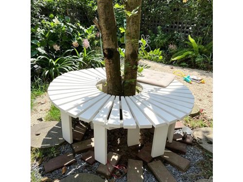 Boombank Gebogen - Tuinbank Buiten - Ontspannen in de tuin