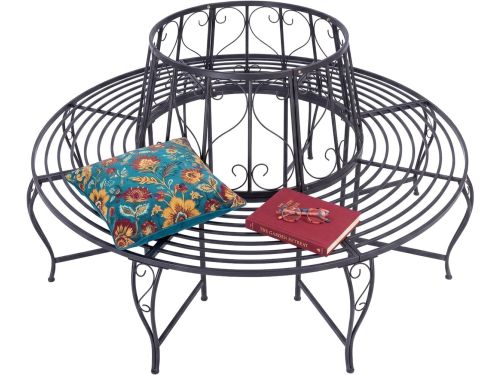 boombank - zwart - 85x160 cm - rond