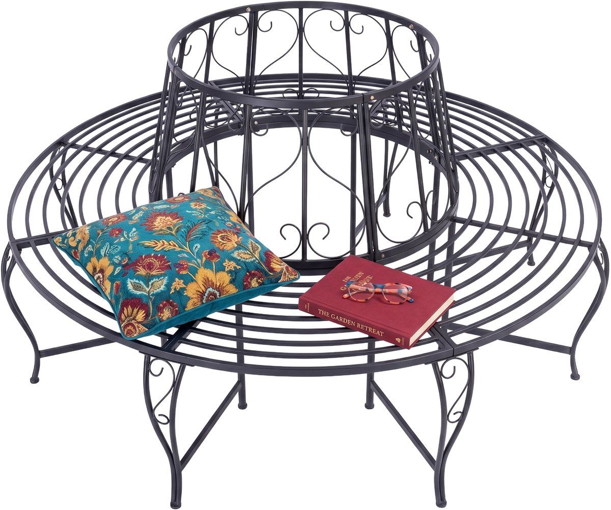 boombank zwart 85×160 cm rond