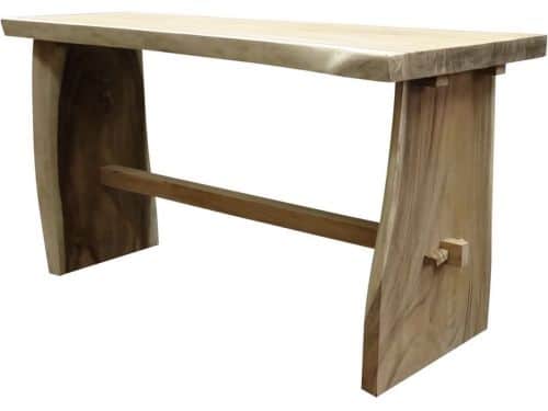 Boomstam bartafel 240x75xH110 cm - bladdikte 8 cm