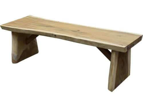 Boomstam tuinbank 150x40-50xH46,5 cm