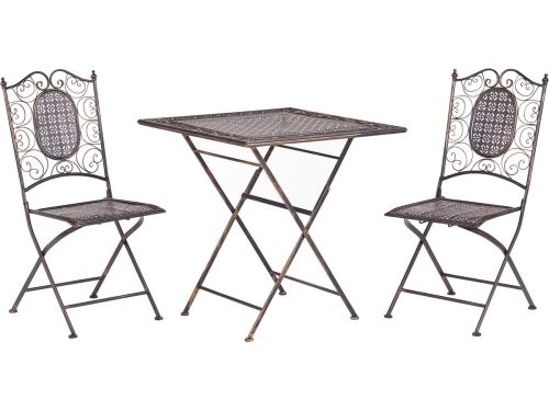 BORMIO - Bistroset voor 2 - Zwart - IJzer