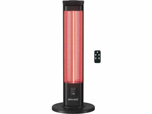 BRASQ Elektrische Terrasverwarmer staand - 2000 watt - 3 warmtestanden