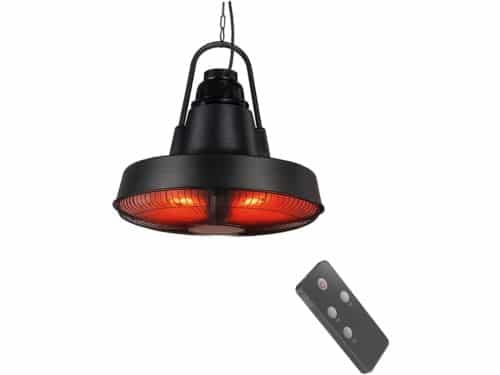 BRASQ Retro Elektrische Terrasverwarmer hangend - 3 warmtestanden - met