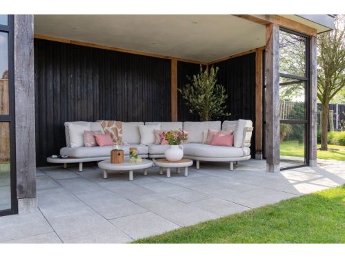 Breeze organische loungeset (L/R) - Naturel/Mokka - Op=Op
