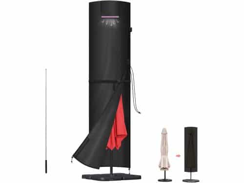 BRENZOOS- Parasolhoes Waterdicht - Parasolhoes voor Zweefparasol - Parasolhoes met