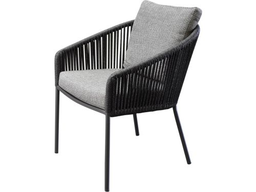 Brightling dining tuinstoel antraciet rope