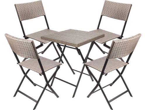 BRUBAKER Balkonset Toscane met tafel en 4 stoelen