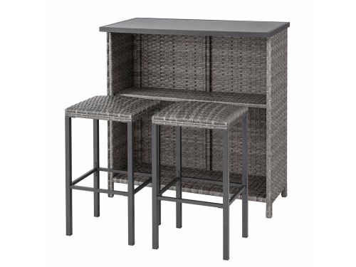 Bruinsma INEX Bartafel Met Barstoelen - Bartafel Buiten - Hoge