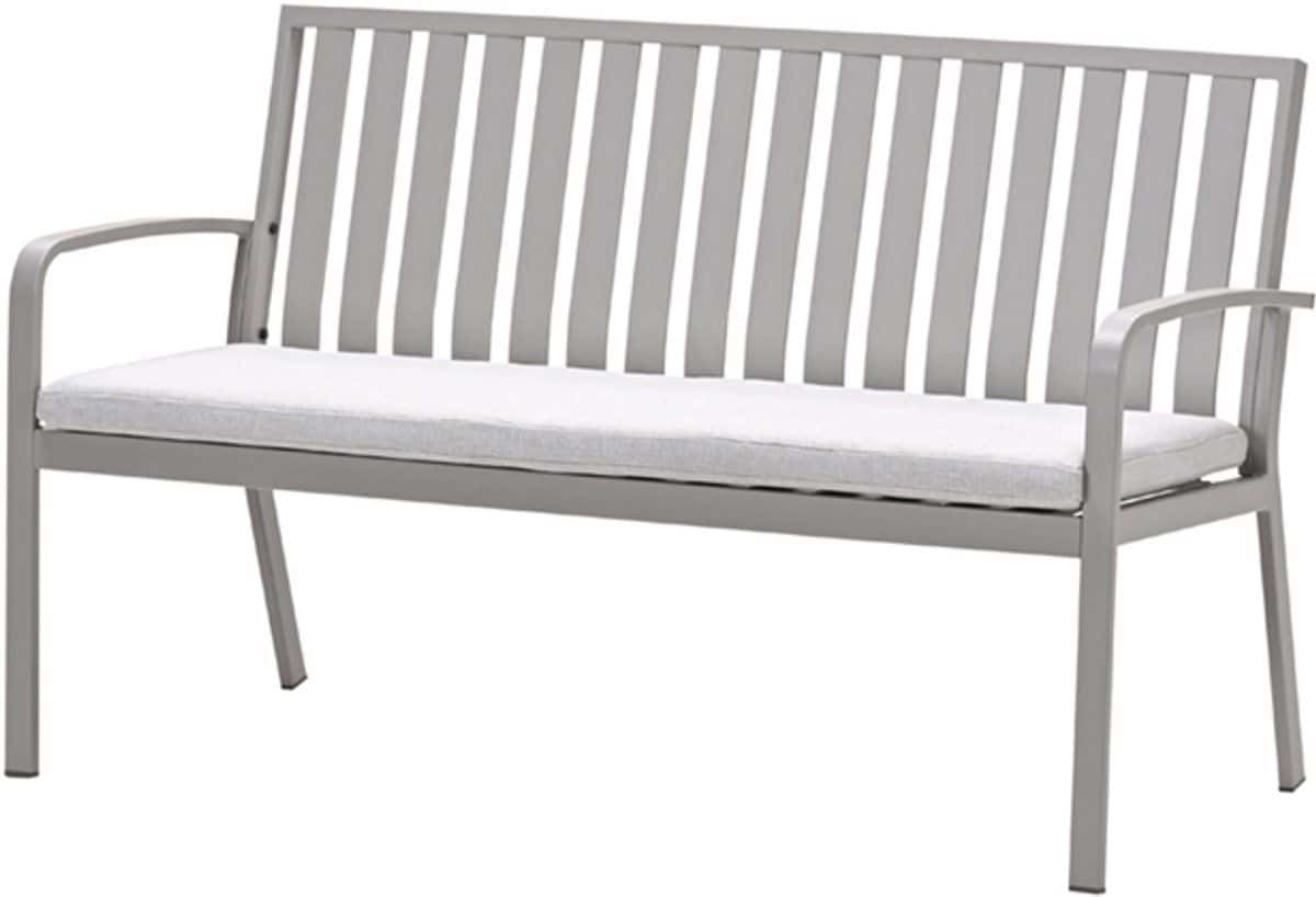 bruno parkbank aluminium taupe valley sand